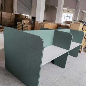 Wholesale Green Fabric Cubicle Partition Office Workstation For 2 People from china suppliers