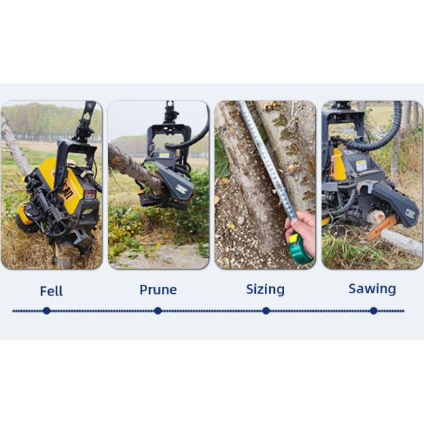 Forestry tree harvester automatic whole tree felling machine cutting machine cutter wood splitter log cutter head