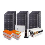 Lead Acid Battery 10KW Off Grid Solar System Flexi PV Solar Panel