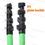 7-50ft V3 Clamp Carbon Fiber Telescopic Pole Fiberglass Reinforced For Surveying