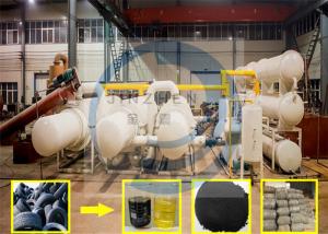 Wholesale 10 20 30 Ton Fully Continuous Waste Tire Plastic Rubber Pyrolysis Oil To Diesel Fuel Plant from china suppliers