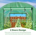 Heavy-Duty Poly Balcony Large Walk In Tunnel Plastic Greenhouse Tent For Winter
