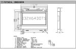 132*64 graphic LCD Module STN Blue wide temperature 6H negative industrial