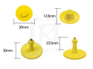Wholesale Electronic UHF Animal RFID Livestock Tags TPU Material H3 Chips In Male from china suppliers