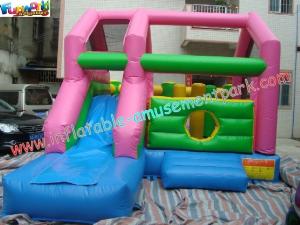 Wholesale Children Sport Inflatable Bouncer Slide , 6Lx4Wx3.5H Velcro Printing Slides from china suppliers