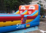 Outdoor Double Lane Inflatable Bungee Run With Basketball Throwing From Sino