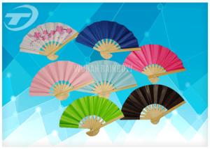 Wholesale 10cm Small Size Paper Folding Fans With Natural Bamboo Frame from china suppliers
