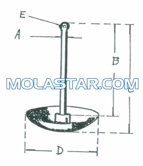 Molastar Stainless Steel Marine Mushroom Anchor Plough Anchor Easy Handling