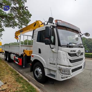 Wholesale New FAW 8 Ton 12 Ton Telescopic Boom Truck Crane Truck Mounted Crane Hydraulic Mobile Truck Crane from china suppliers
