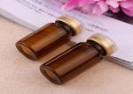 Clear Brown 10ml Glass Vials With Caps And Stoppers For The Steroides Inejction