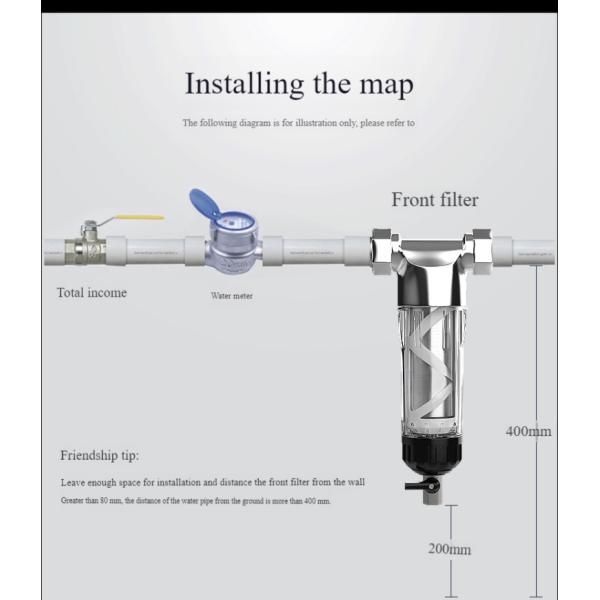 Household Tap Sediment Water Filter SS316 Filter Screen 4000L