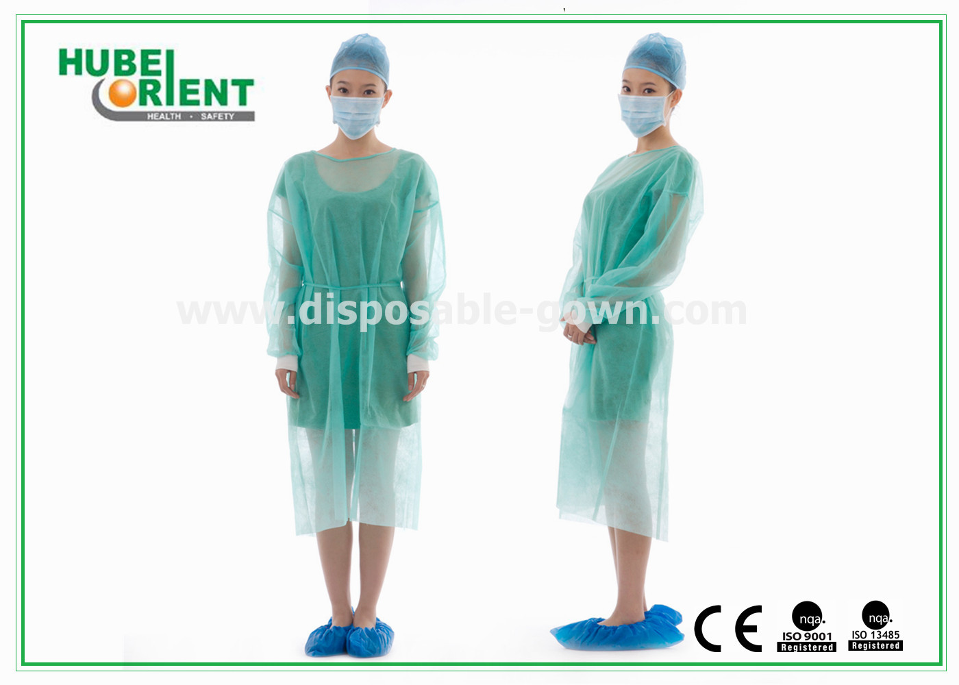 Non Woven SMS Medical Disposable Isolation Gown