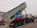 30T-60T Mechanical Suspension Self Discharge Dumping Truck Semi Trailer To Carry