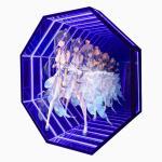 Colorful 3D Hologram Projector Infinity Mirror Neon Abyss Mirror Sheet Vibrant