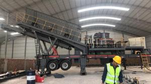 Wholesale Portable Mobile Vertical Shaft Impact Crusher 250 TPH 1100r/min from china suppliers