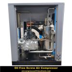 ROYAL oil less screw air compressor for factory