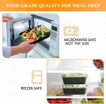 Microwave Take Out Food Box 2 Compartment Disposable Plastic With Lid