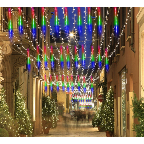Dynamic Meteor Shower, LED Meteor String Lights Outdoor Garden Holiday Atmosphere Lighting