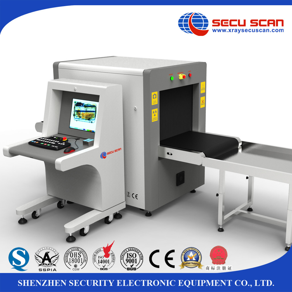AT6550 middle size baggage and parcel inspection machine for access control