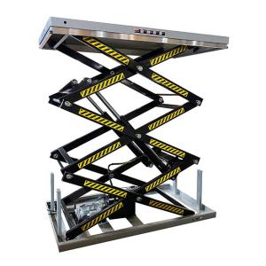 Wholesale 1000kg Heavy Duty Hydraulic Electric Multi Stage Scissor Lift Max Height 118.11in from china suppliers