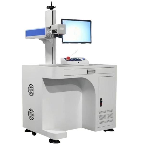 YSL-M20D MOPA Fiber Laser Marking Machine For SMT Production Line Size 800mm