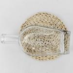 Eco-friendly Glass Body 750ml Glass Wine Bottle with Lid in Unique Design Shape