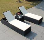 Leisure Aluminium PE Rattan beach chair For Hotel All weather Outdoor Garden