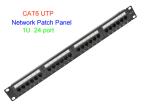 1U 19 Inch UTP Copper Lan Cable 2U CAT5E CAT6 24 48 Port RJ45 Network Patch