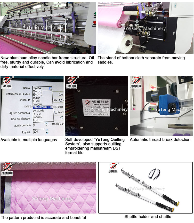 Lock Stitch Quilting Machine Multi Needle Shuttle Computer Quilting Machine Bobbin Lock Stitch Quilting Machine