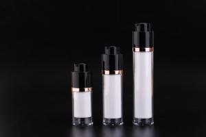 Wholesale UKMS14 15ml-30ml-50ml Round Rotating lift type airless bottle acrylic airess bottle for Men cosmetics from china suppliers