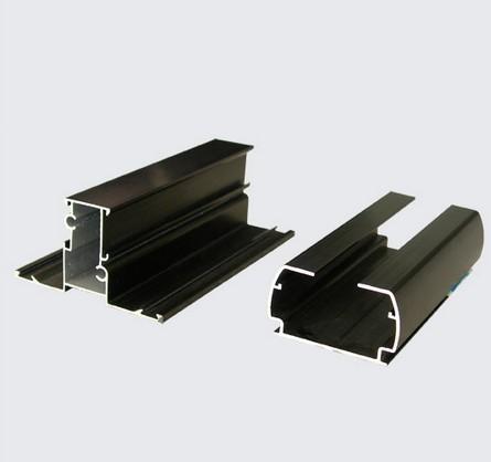 Drawbench / Wooden Transfer Aluminum Window Extrusion Profiles Dark Bronze For