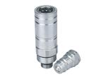 Agriculture Push Pull Hydraulic Couplings , KZAV ISO A Interchange Hydraulic