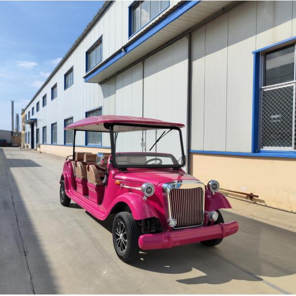 Classic Car 8 Seats Electric Tourist Car Sightseeing Bus Three Rows Of Seats