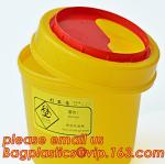 BIOHAZARD WASTE CONTAINERS, PLASTIC STORAGE BOX, MEDICAL TOOL BOX, SHARP