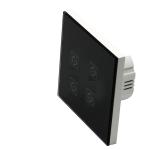 Glomarket Wifi 4 Gang Eu Standard Smart Switch Touch Glass Panel Voice Remote