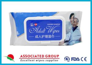 Wholesale Healthy Non Irritating Adult Wet Wipes For Skin Care , Flushable Wet Toilet Wipes 80 Sheets from china suppliers