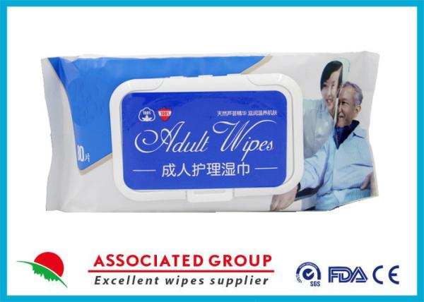 Healthy Non Irritating Adult Wet Wipes For Skin Care , Flushable Wet Toilet