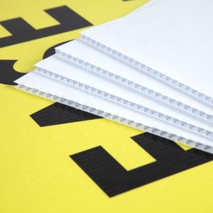 Wholesale White Corrugated Plastic Sheets 4x8 Coroplast Sheet Printable Colorful from china suppliers