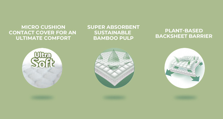400ml Anti Leak Disposable Baby Diapers