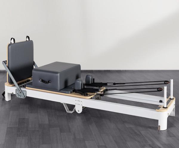 Customized Aluminum Alloy Pilates Folding Core Bed Shaped Yoga Flat Bed Women'S