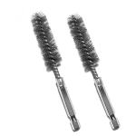 Stainless Steel Pipe Deburring Brush , Flexible Cylinder Rotary Brushes