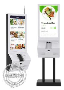 Wholesale 32'' Restaurant Twin Touch Screen Self Service KioskWith Printer NFC Card Reader from china suppliers