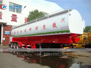 Wholesale 3 Axle 63CBM Bulk Feed Delivery Truck With Thickness 4mm Tank from china suppliers