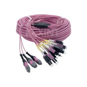 Wholesale KEXINT FTTH MPO LC Uniboot OM4 Fiber Optic Patch Cord Grade B 3*12 36 Cores Multimode from china suppliers