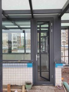 Wholesale Powder Coated Aluminum Casement Doors Swing Opening 2mm 5 Years Warranty from china suppliers