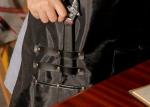 Waterproof Black Oxford Cloth Craftsman Apron With Multi Pockets