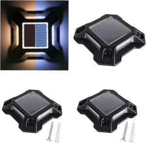 Wholesale IP68 Waterproof Solar Powered Garden Decking Lights Rugged Aluminum Alloy Housing from china suppliers
