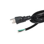 Customizable Power Cord NEMA 5-15P to Tinned Wire 300V Rated for Washing