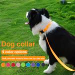 Nylon Dog Collar Secure Comfortable Pet Management multiple colors custom