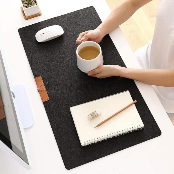 Non Slip Desk Mat Protector 32*63cm Felt Mouse Pad